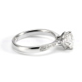Popular Rhodium Moissanite Eternity Silver Ring Premium Jewelry